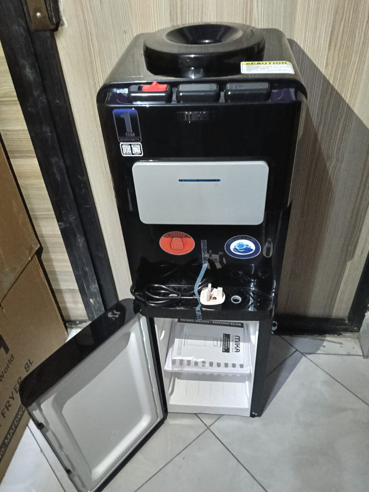 TODAY ONLY!! Mika Hot, Normal & Cold Water Dispenser - Black (1 YR WRTY)