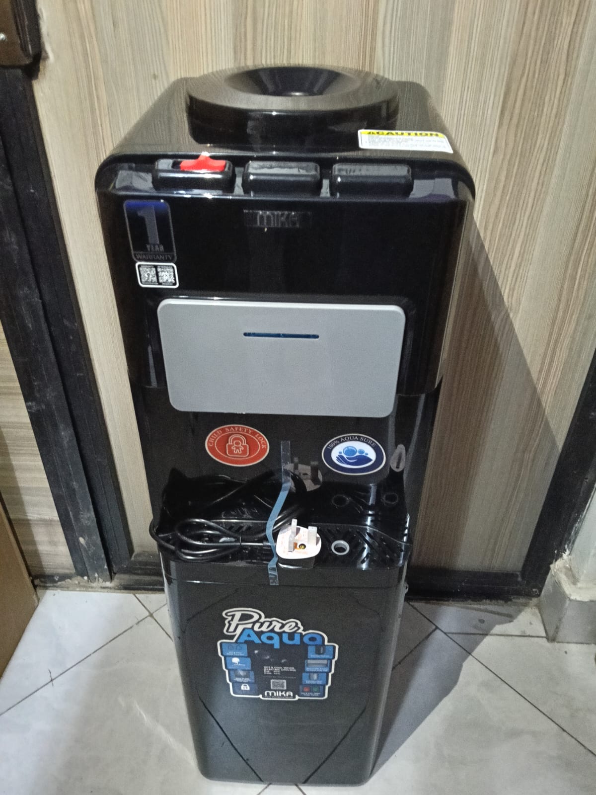 TODAY ONLY!! Mika Hot, Normal & Cold Water Dispenser - Black (1 YR WRTY)