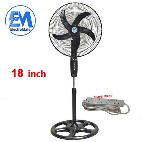 ELECTROMATE 18 Inch Floor Standing Fan + Free Gift