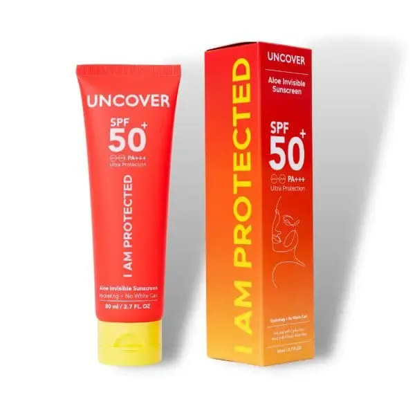 Uncover Aloe Vera Sunscreen SPF 50+ 80ml