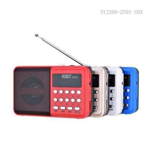 Robot Mini FM Radio RBT-311U Portable Compact Radio