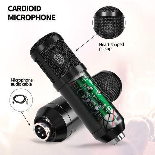 Professional BM-800 Microphone Podcast Kit With V8 Live Sound Card, Condenser Stand