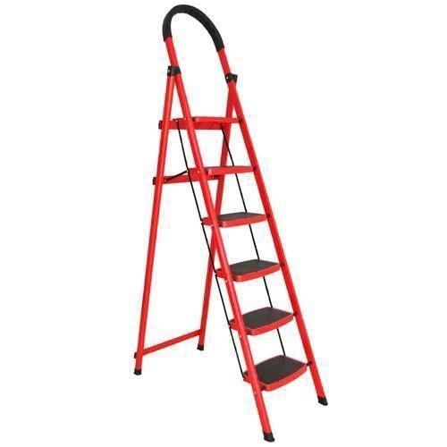 Space saving 6 Step Ladder Folding Step Stool Stepladders with Anti-Slip and Wide Pedal for for Home,Kitchen, Garden, Office, Warehouse