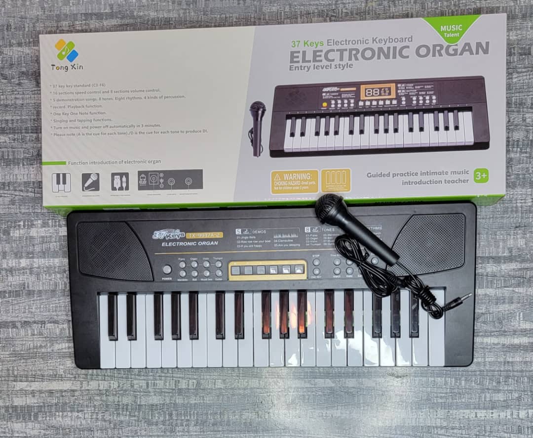 Kids Piano Musical Keyboard Battery& Electric With Microphone 37 Keys