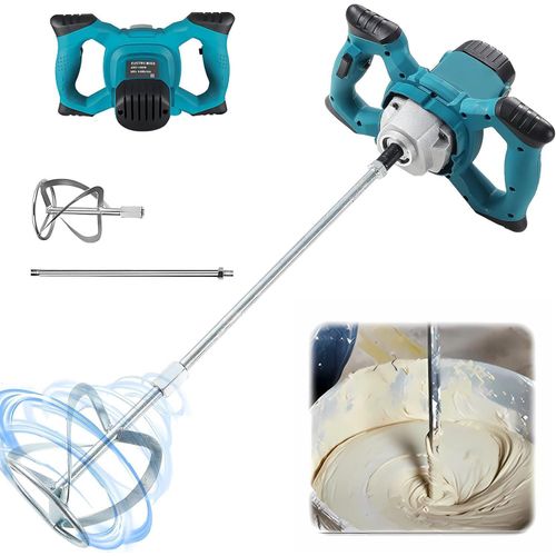 Makita Electric Paint Mixer Stirrer Handheld Industrial Cement Concrete Mixer with Adjustable Speed Control for Fodder Plaster Mortar Grout Mud
