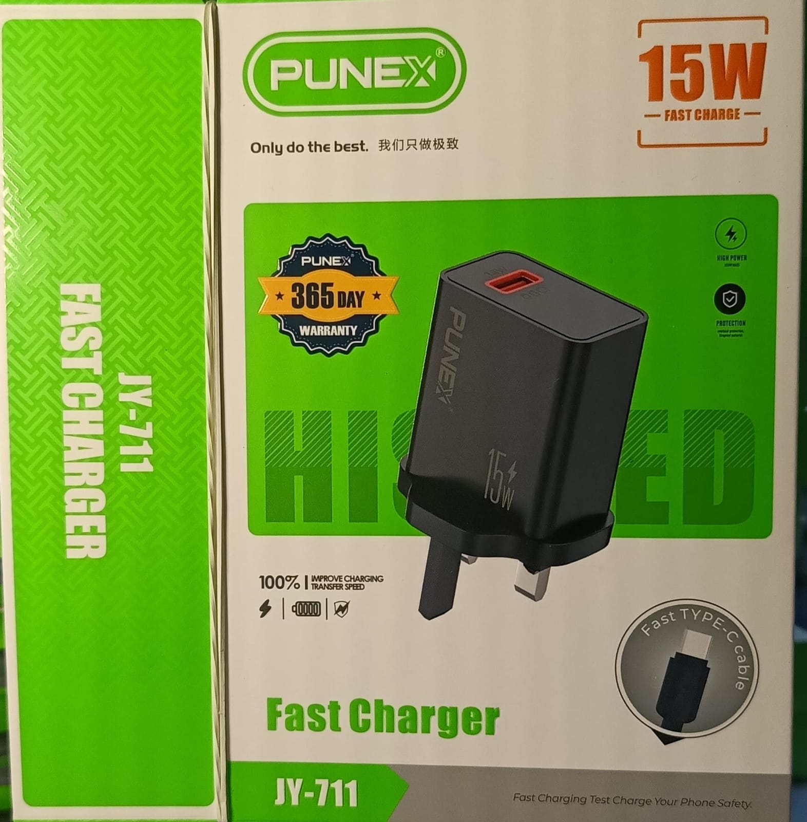 Punex JY 711 Original Type C Fast Charger And Cable