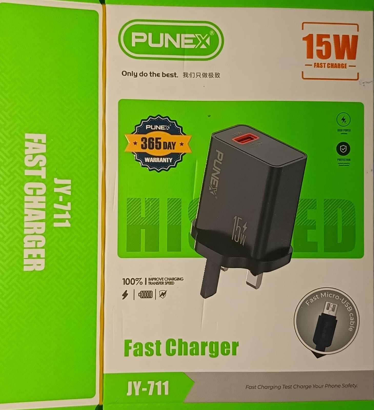 Punex JY 711 Original Micro-USB Android Fast Charger And Cable