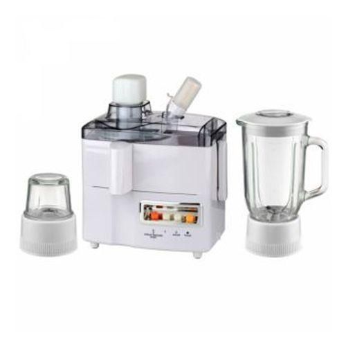 Ramtons 3in1 Juicer - RM/278 Electric Juice Extractor 500Watts Heavy Duty Multi-purpose Juicer Machine/ Extractor For Whole Fruit & Vegetables With 1 Year Warranty - Stainless Juicer/ Blender