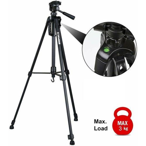 Tripod Stand For DSLR Camera, Phone,GoPro - WT 3520 Heavy Duty Stabilizer Tripod With Phone Holder