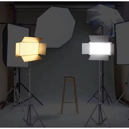 12 Inch LED Light Panel RL-1200 Professional CRI 95+ Photo & Video Lighting Kit Key Light – Adjustable Brightness & Color Temperature 3200K–6500K Studio Fill Light With Tripod Stand, Remote Control