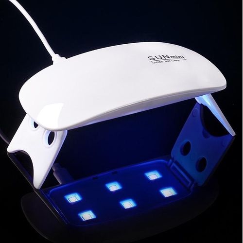 LED Nail Dryer UV Lamp For Curing All Gel Nail Polish USB Pink White Color Portable Lamp
