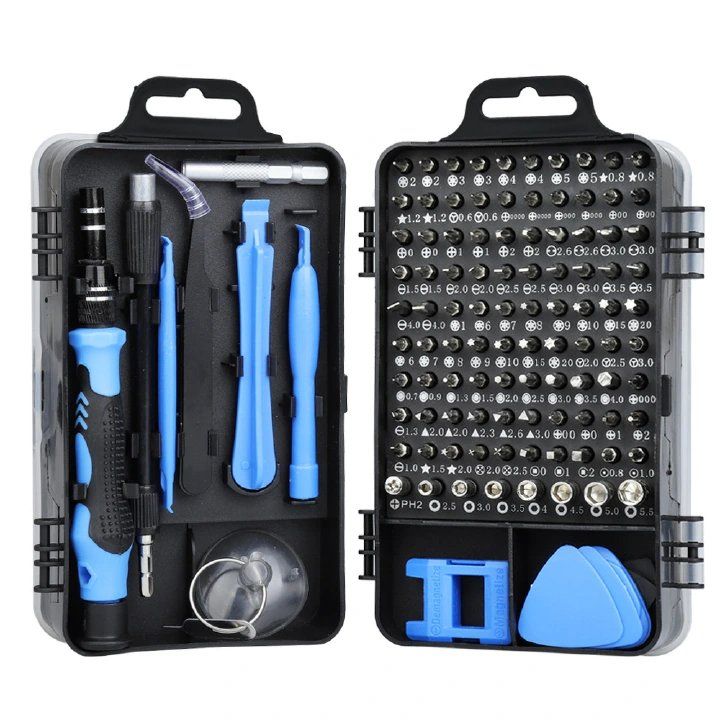 Precision Screwdriver 115 In 1 Set Magnetic Screw Driver Bits Torx Hex Bit Multifunction Household Repair Tools Kit Handle Computer PC Laptop Mobile Phone Equipment Repair Screwdrive Kit Hand Tools