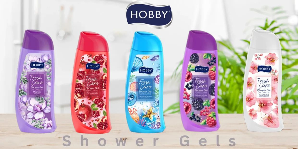 Hobby Shower Gel Body Wash – Refreshing Skin Cleanser with Long Lasting Fragrance – Daily Use for Men & Women