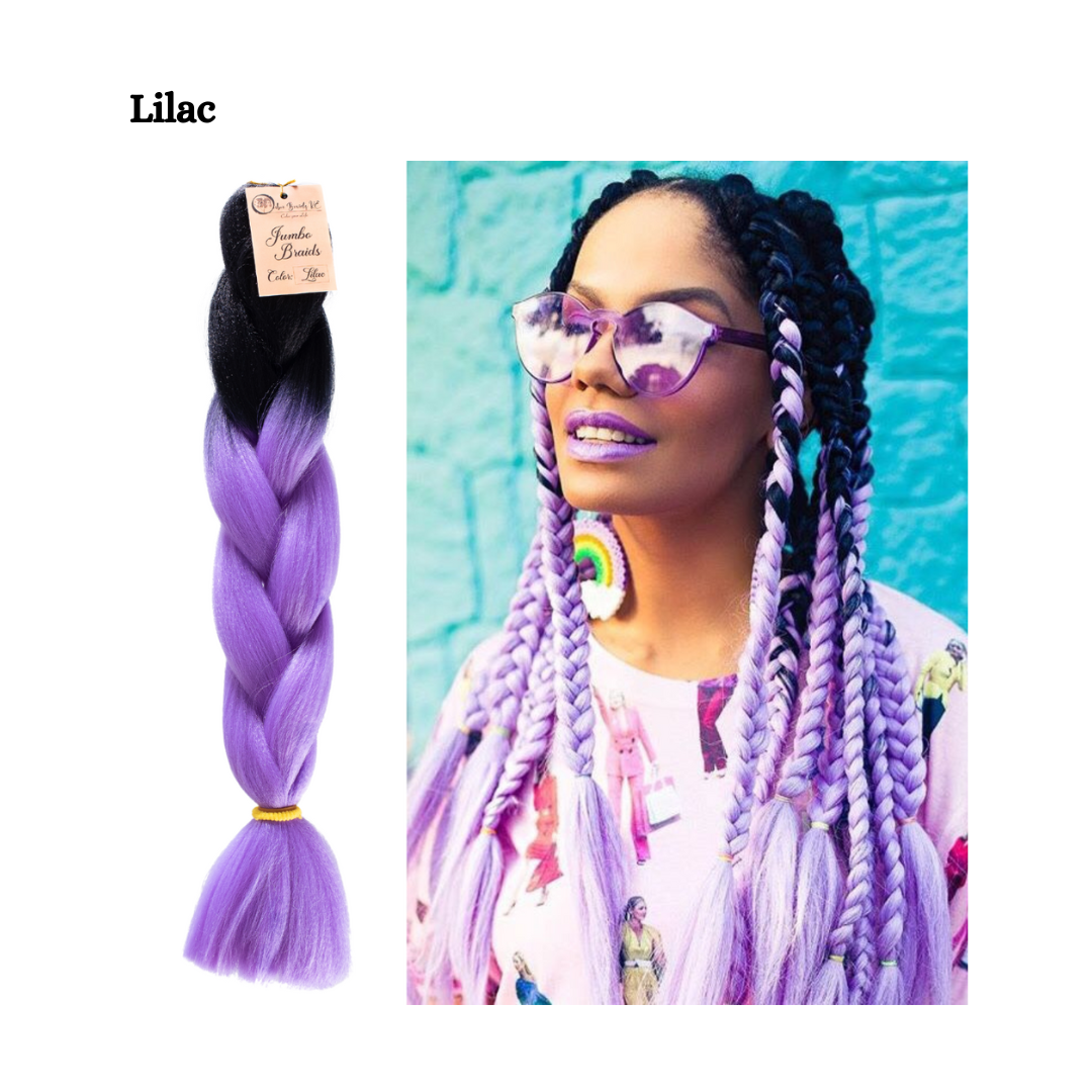 Colorful Ombre Braids for Kids for Box Braids Knotless Braids Cornrows and Twist Hairstyles