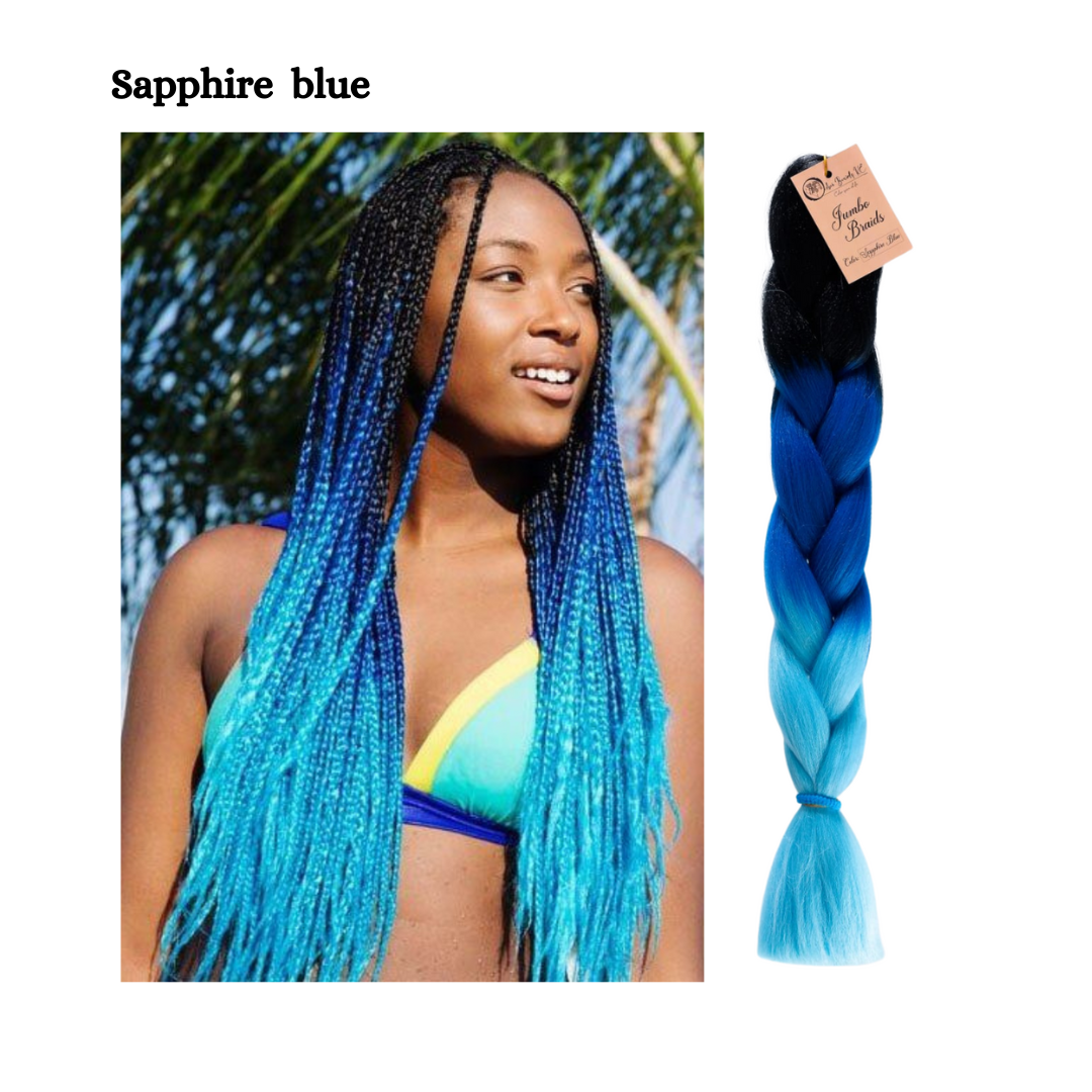 Colorful Ombre Braids for Kids for Box Braids Knotless Braids Cornrows and Twist Hairstyles