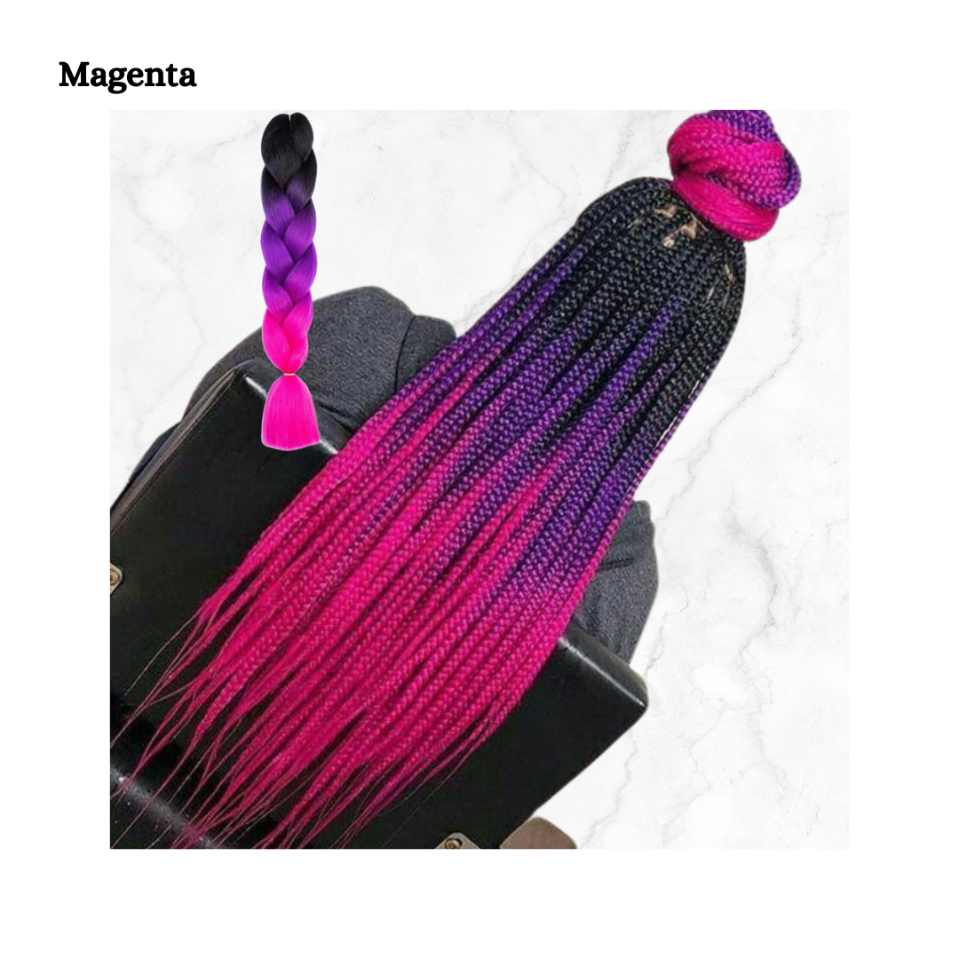 Colorful Ombre Braids for Kids for Box Braids Knotless Braids Cornrows and Twist Hairstyles
