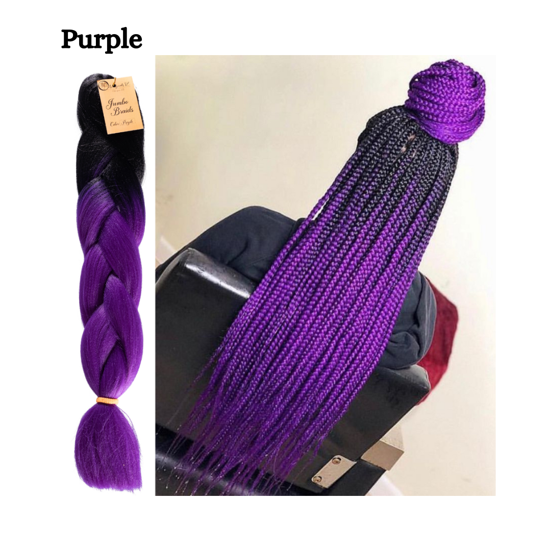 Colorful Ombre Braids for Kids for Box Braids Knotless Braids Cornrows and Twist Hairstyles