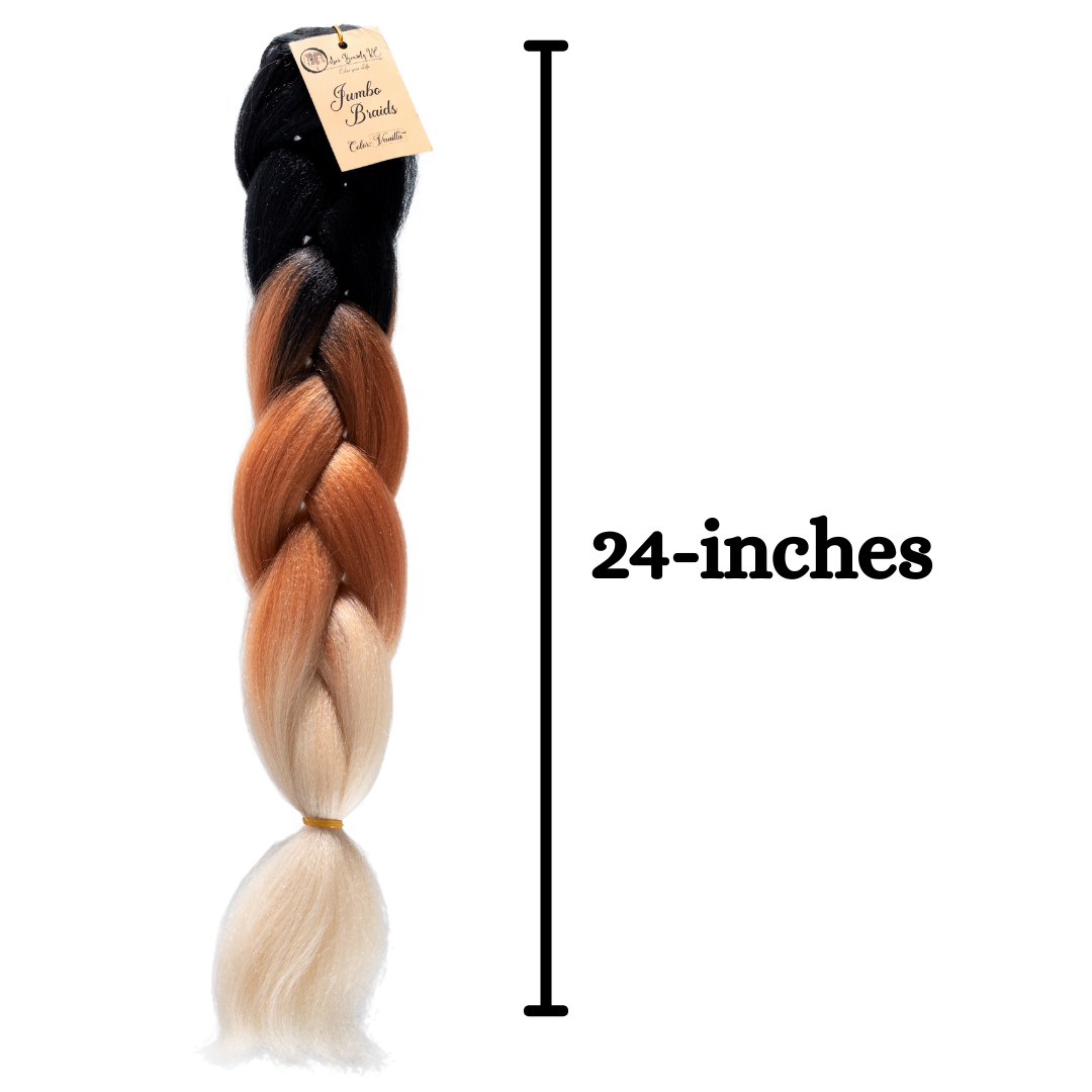 C15 Ombre Braid Ombre Braiding Hair Vanilla Ombre Braid for Box Braids Cornrows Knotless Braids and Twists Hairstyles Three-Toned Ombre Braid with Colors Black Golden Brown and Blonde