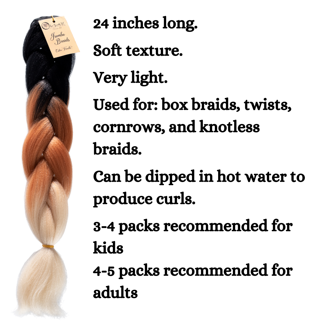 C15 Ombre Braid Ombre Braiding Hair Vanilla Ombre Braid for Box Braids Cornrows Knotless Braids and Twists Hairstyles Three-Toned Ombre Braid with Colors Black Golden Brown and Blonde