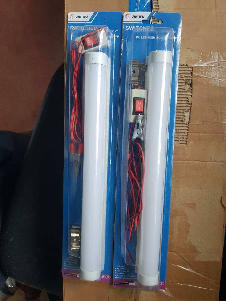 2x 12V Car LED SMD Interior Light Bar Strip Lamp Van Boat White