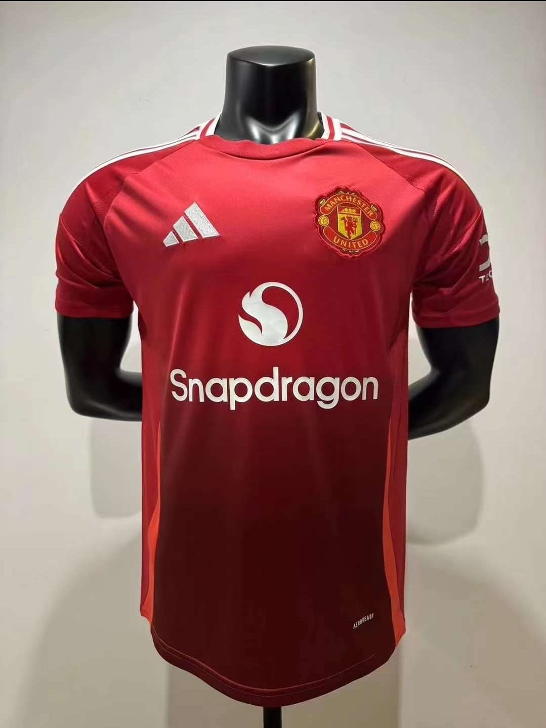 2024/2025 Best Quality New Season MANCHESTER UNITED Original Home Kit Football Jersey ; New Authentic Unisex Jersey