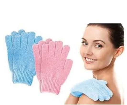Offer!offer!!Exfoliating bath/shower gloves/dead skin cells removal/scrub glove/shower accessories/ shower/spa/massage/ (2 pairs)scrubs