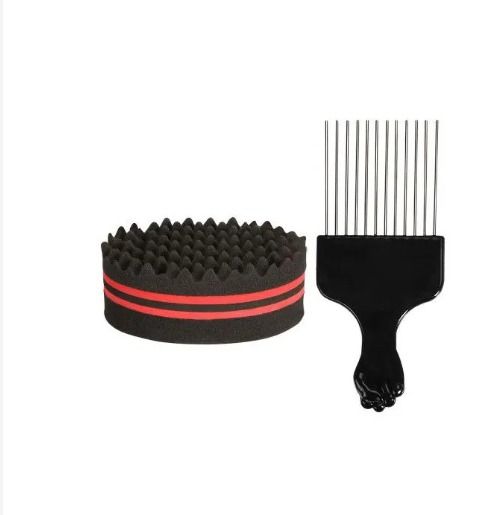 Dreadlocks sponge Hair Twist Sponge Brush For Dreadlocks Locking Twist curling sponge dread maker + afro comb