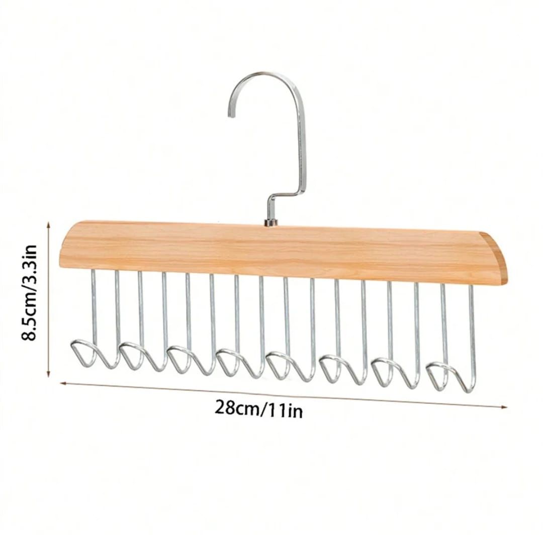 All in One Hanger for Bras,Tops, Camisoles, Scarfs Or Belts,Tank Top Hanger, Bra Hangers for Closet Organizer - 360° Rotating, Space Saving Closet Organizer with 8 Hooks, Bra Organizer