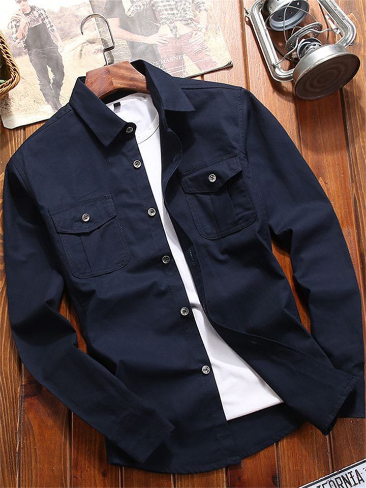 Fashion  Men's Official Shirt Professional Wear Classic and Casual Long-Sleeve Button-down Shirt, Available In Different Colors. Slim Fit Designed For Both Style And Comfort
