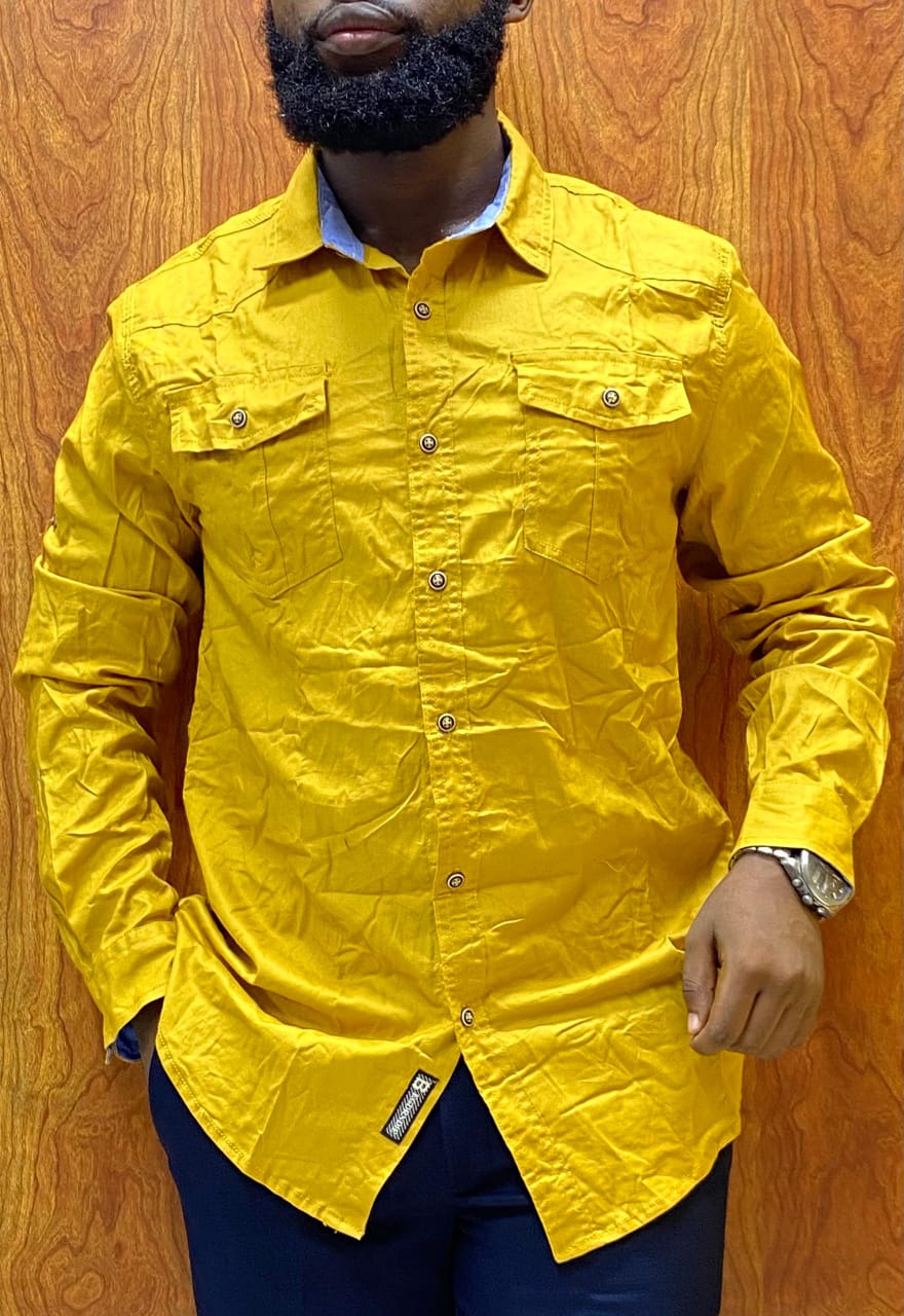 Fashion  Men's Official Shirt Professional Wear Classic and Casual Long-Sleeve Button-down Shirt, Available In Different Colors. Slim Fit Designed For Both Style And Comfort