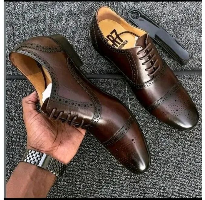 Moroccan leather Business men's Official Shoes animal Leather Shoes Breathable Dress Shoes Pointed Toe Formal Shoes Hot Fashion Wedding real Leather Man Pointed Boy Formal Office Shoe Dad
