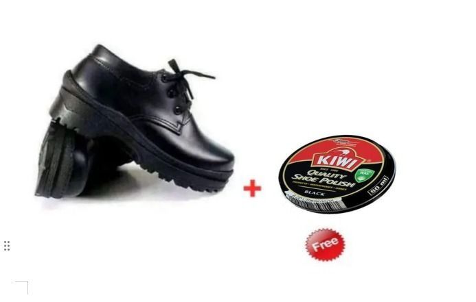 BLACK FRIDAY OFFER!! BACK TO SCHOOL BOYS & GIRLS GENUINE LEATHER SCHOOL SHOES, LIGHTWEIGHT, COMFORTABLE ALL-DAY, TOUGHEES STYLE, DURABLE, PERFECT FOR ALL SEASONS, SPRING & AUTUMN, FREE POLISH INCLUDED