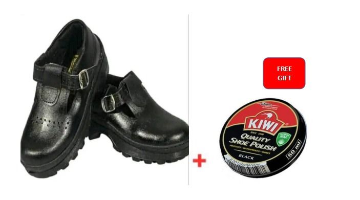 BLACK FRIDAY OFFER!! BACK TO SCHOOL BOYS & GIRLS GENUINE LEATHER SCHOOL SHOES, LIGHTWEIGHT, COMFORTABLE ALL-DAY, TOUGHEES STYLE, DURABLE, PERFECT FOR ALL SEASONS, SPRING & AUTUMN, FREE POLISH INCLUDED