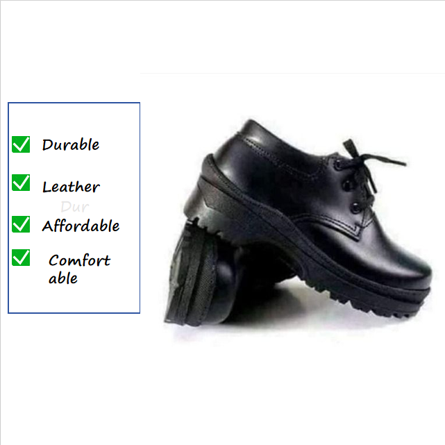 STOCK CLEARANCE!! BOYS & GIRLS GENUINE LEATHER SCHOOL SHOES, SOLID BLACK, LIGHTWEIGHT, COMFORTABLE ALL-DAY & ALL-SEASON, DURABLE, PERFECT FOR CASUAL & SCHOOL WEAR, SPRING & AUTUMN
