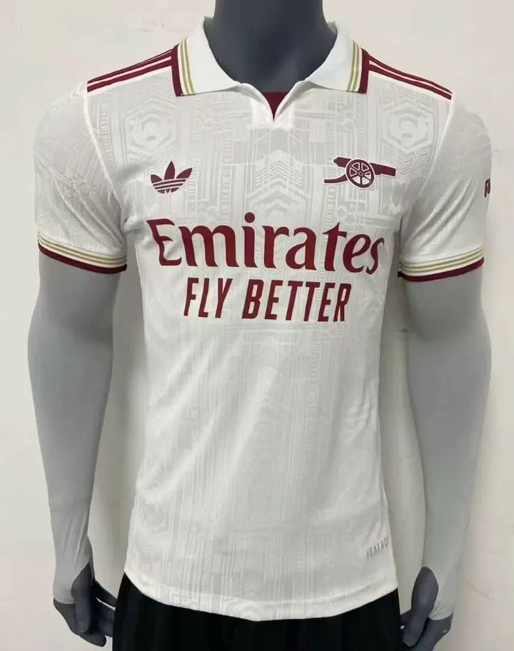 Arsenal white Away Kit White 25/26 New Season Player version jersey