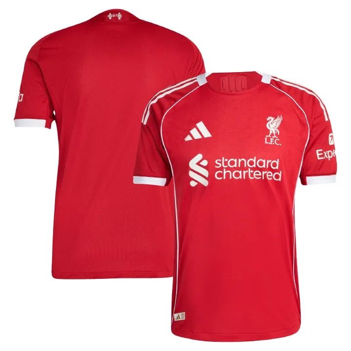 Liverpool FC 2025/2026 Home Jersey – Official Red Football Shirt | Lightweight, Breathable & Stylish Fit