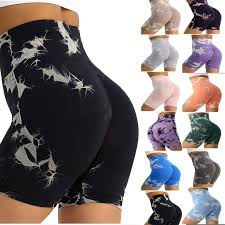 SALE Trending Women Gym Shorts 1pc Workout  Patterned Prints Biker Shorts Bike Shorts Good Stretch Tight Fit Breathable Sculpting Sexy Cosy Wear Booty Shorts