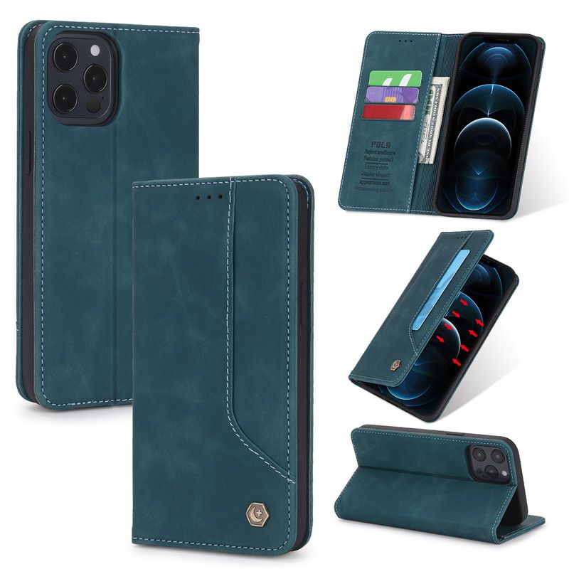 Wallet Flip Case For iPhone 12 13 Pro Max Case Leather Cover For Apple iPhone 12Pro Max 12 Mini Phone Case Card Slot Cover