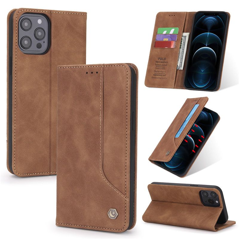 Wallet Flip Case For iPhone 12 13 Pro Max Case Leather Cover For Apple iPhone 12Pro Max 12 Mini Phone Case Card Slot Cover