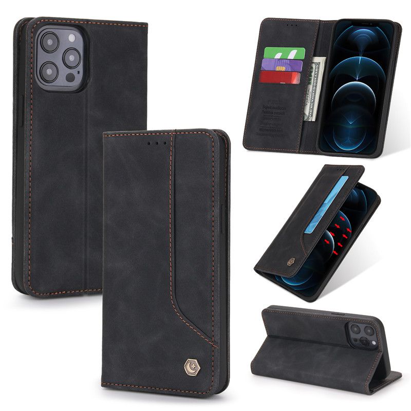 Wallet Flip Case For iPhone 12 13 Pro Max Case Leather Cover For Apple iPhone 12Pro Max 12 Mini Phone Case Card Slot Cover