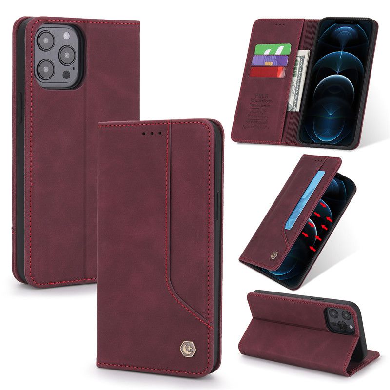 Wallet Flip Case For iPhone 12 13 Pro Max Case Leather Cover For Apple iPhone 12Pro Max 12 Mini Phone Case Card Slot Cover
