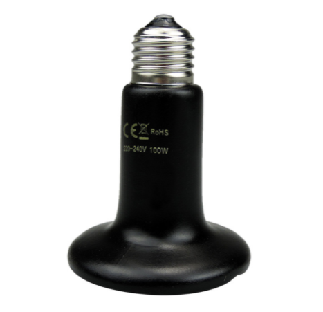 Pet Heating Light Bulb Infrared Black Ceramic Emitter Heat Lamp Bulb For Reptile Animals Heater Brooder ceramic heater
