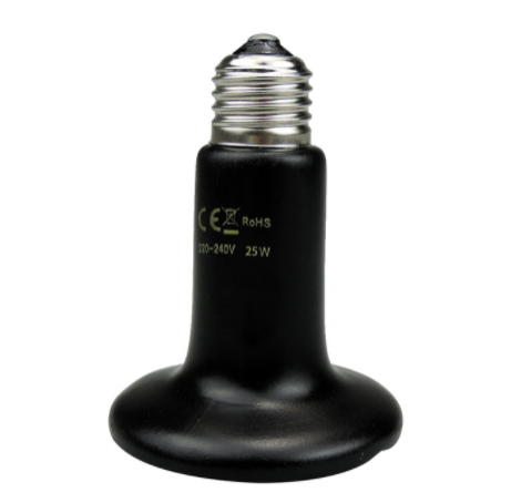 Pet Heating Light Bulb Infrared Black Ceramic Emitter Heat Lamp Bulb For Reptile Animals Heater Brooder ceramic heater
