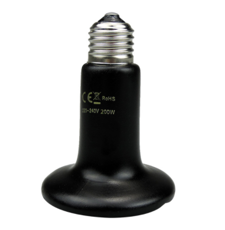 Pet Heating Light Bulb Infrared Black Ceramic Emitter Heat Lamp Bulb For Reptile Animals Heater Brooder ceramic heater