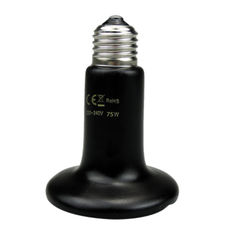 Pet Heating Light Bulb Infrared Black Ceramic Emitter Heat Lamp Bulb For Reptile Animals Heater Brooder ceramic heater
