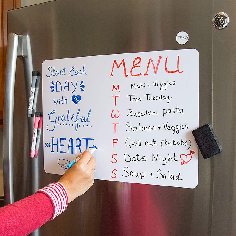 Magnetic Whiteboard Fridge Magnet Stickers Dry Erase Planner Writing Teaching Practice White Board A4 Size Drawing Wall Board