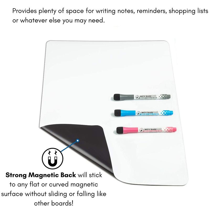 Magnetic Whiteboard Fridge Magnet Stickers Dry Erase Planner Writing Teaching Practice White Board A4 Size Drawing Wall Board