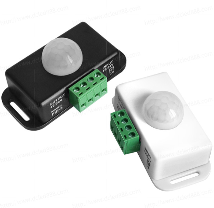 DC 12V 24V 8A Automatic Adjustable PIR Motion Sensor Switch IR Infrared Detector Light Switch Module for LED Strip Light Lamp