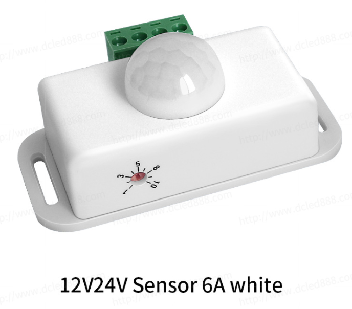 DC 12V 24V 8A Automatic Adjustable PIR Motion Sensor Switch IR Infrared Detector Light Switch Module for LED Strip Light Lamp