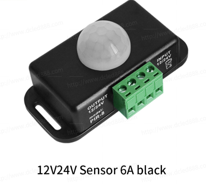 DC 12V 24V 8A Automatic Adjustable PIR Motion Sensor Switch IR Infrared Detector Light Switch Module for LED Strip Light Lamp
